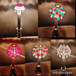 #Handmade #Beaded Mini #Lampshades For Window #Candles ** SET OF 7 ** #NWOT